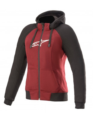 Sweatshirt with motorcycle protections Alpinestars Stella Chrome Sport hoodie for women