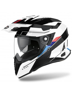 Casco moto Airoh Commander in fibra con visierino sole interno
