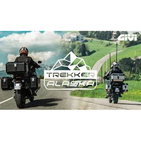 Valigia moto Givi Trekker Alaska in alluminio naturale 56 lt