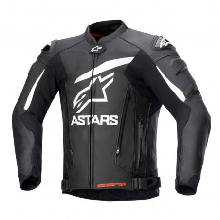 giubbotto racing alpinestars gp plus v4 leather jacket