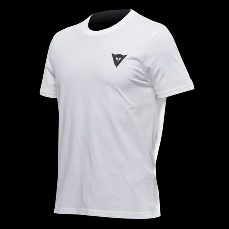 T-shirt casual a girocollo 100% cotone con stampe posteriori e logo frontale.