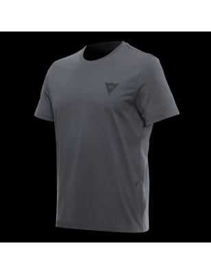 T-shirt casual a girocollo 100% cotone con stampe posteriori e logo frontale.